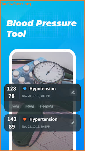 Blood Pressure Note screenshot