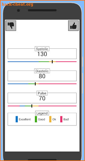 Blood Pressure Slider screenshot