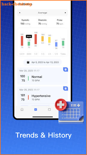 Blood Pressure Tracker screenshot