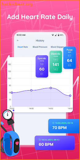 Blood Pressure Tracker App screenshot