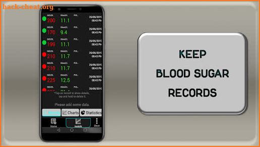 Blood Sugar Check Log : Glucose Level Test Track screenshot