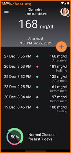 Blood Sugar Diary for Diabetes screenshot