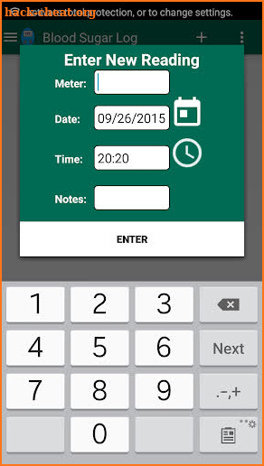Blood Sugar Log Pro screenshot