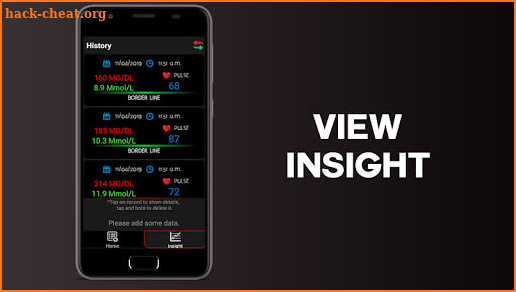 Blood Sugar Logger App : Scan Tracker Checker Test screenshot