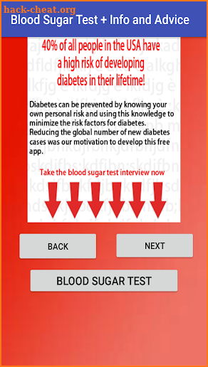 Blood Sugar Test + Info and Advice screenshot