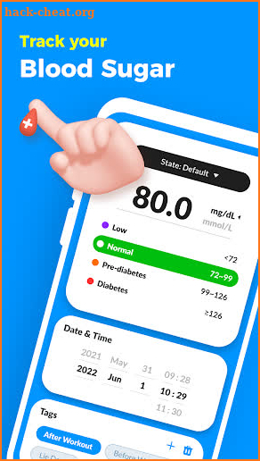 Blood Sugar Tracker screenshot