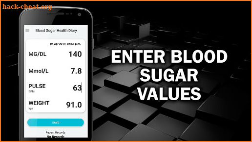 Blood Sugar Tracker : Diabetes Test Glucose Log screenshot