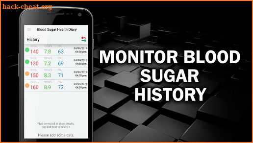 Blood Sugar Tracker : Diabetes Test Glucose Log screenshot