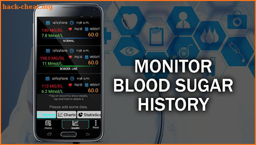 Blood Sugar Tracker : Diabetes Test Glucose Logger screenshot