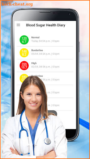 Blood Sugar Tracker : Free Scan Test Checker Diary screenshot