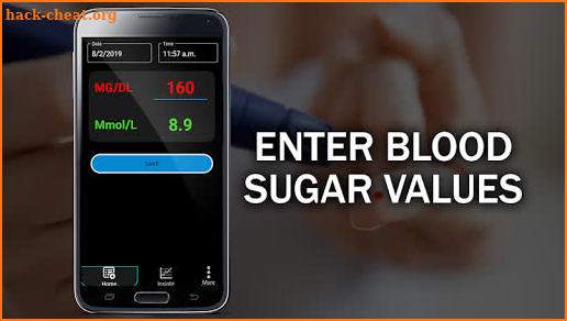 Blood Sugar Tracker : Glucose Test Calculator App screenshot