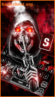 Bloody Skull Gun Keyboard Theme screenshot