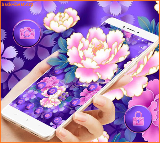 Bloom Purple Pretty Flower Theme screenshot