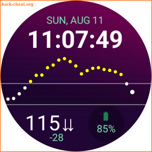 Blose Digital Watch face screenshot