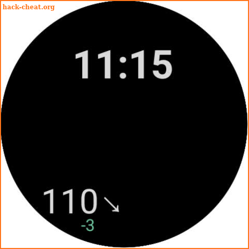 Blose Digital Watch face screenshot