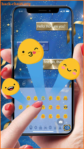 Blue and Golden Keyboard screenshot