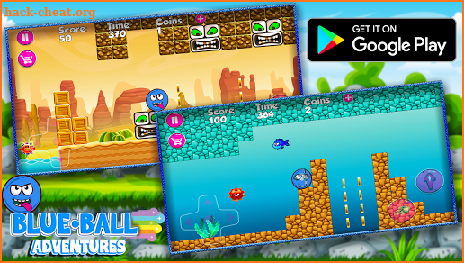 Blue Ball : In The Jungle Adventures screenshot