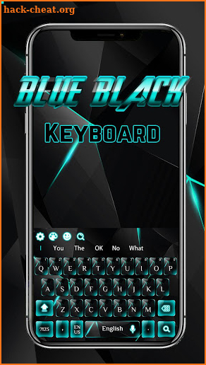 Blue Black Glass keyboard screenshot