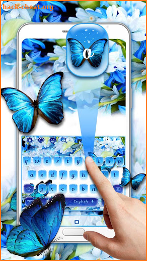 Blue Butterfly keyboard theme screenshot