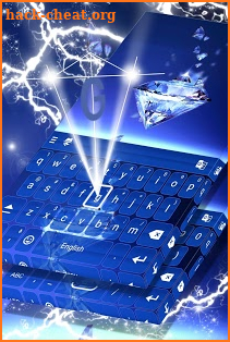 Blue Diamond Glitter Keyboard screenshot