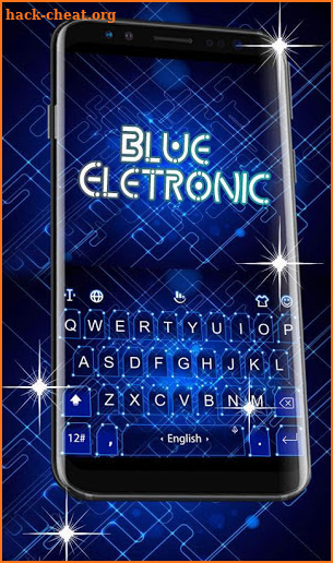 Blue Electronic Keyboard Theme screenshot