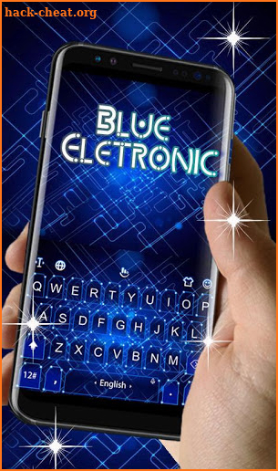 Blue Electronic Keyboard Theme screenshot