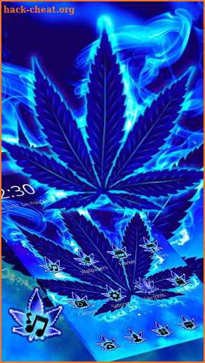 Blue Flame Weed Theme screenshot