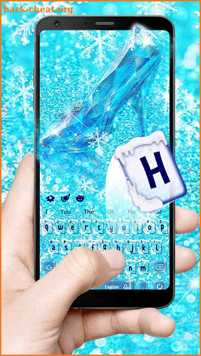 Blue Frozen Sandal Keyboard Theme👠 screenshot