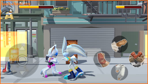 blue hedgehog beat 'em up screenshot