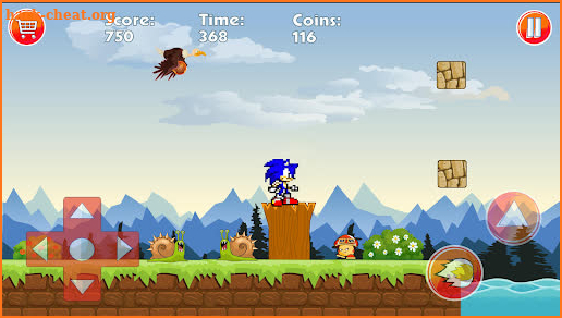 Blue Hedgehog Dash Runner Rush screenshot