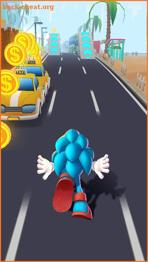 Blue Hedgehog Run: Fun Endless Running Game screenshot