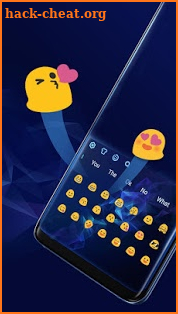 Blue Keyboard for Galaxy S9 screenshot