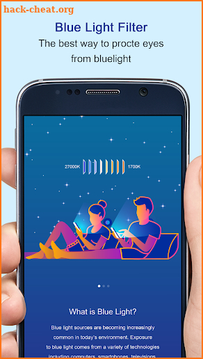 Blue Light Filter For Eye Care Reading Mode screenshot