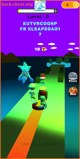 Blue race track screenshot