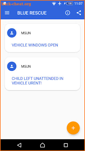 Blue Rescue App screenshot