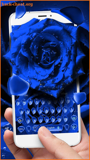 Blue Rose Petal Keyboard screenshot