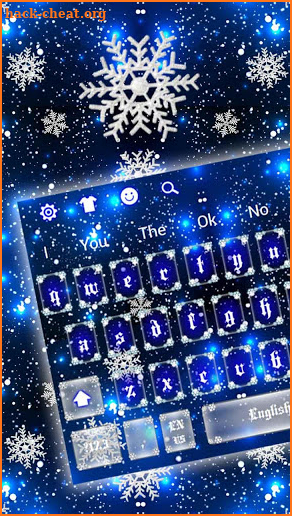 Blue Snow Keyboard screenshot