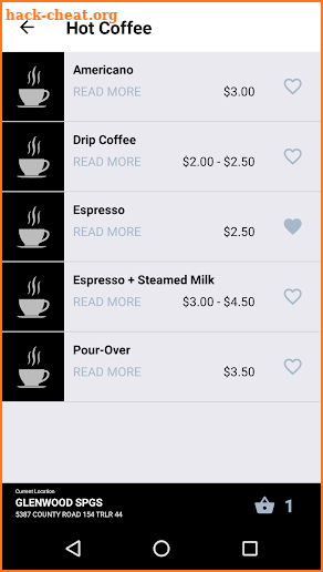 Blue Spruce Coffee screenshot