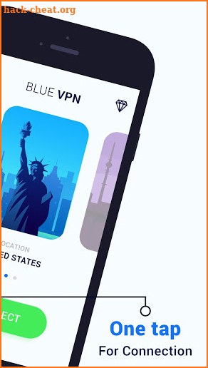 Blue VPN free Unlimited Bandwidth screenshot