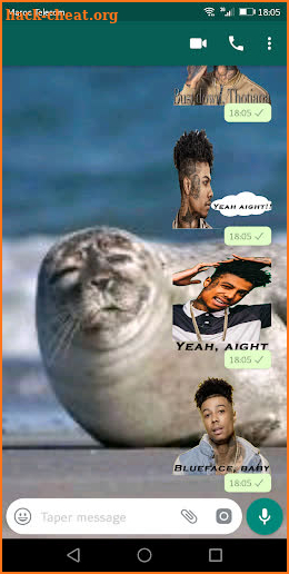 BlueFace Stickers for Whatsapp. screenshot