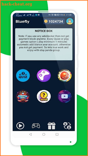 Bluefly ~play games win gift screenshot