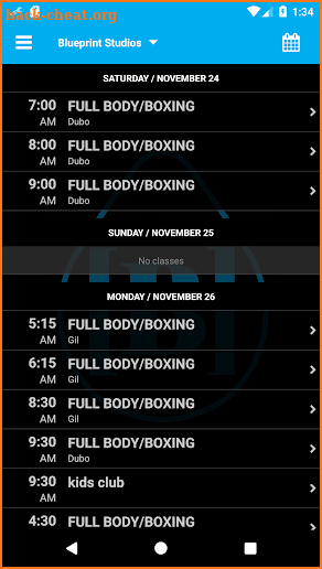 Blueprint Boxing Studios screenshot