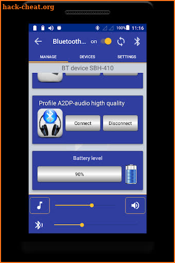 Bluetooth Audio Widget Battery screenshot