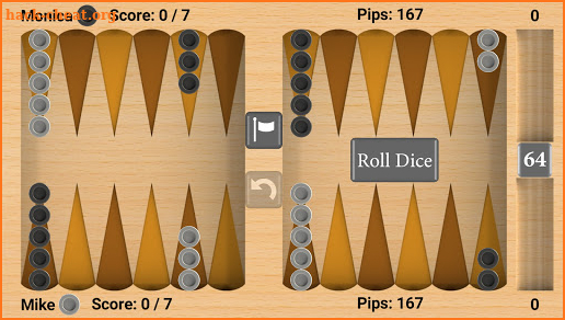 Bluetooth Backgammon screenshot