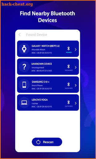 Bluetooth Finder & Scanner screenshot