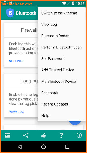 Bluetooth Firewall screenshot