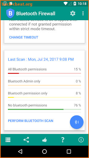 Bluetooth Firewall screenshot