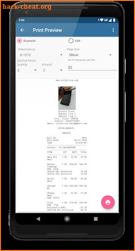 Bluetooth Thermal Printer/Invoice Maker 100K Users screenshot