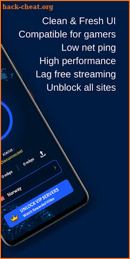 BlueX VPN screenshot