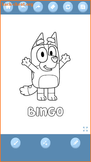 Bluey coloring book screenshot